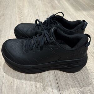 Hoka One One Bondi SR Black Athletic Shoes with Chunky Sole Size 12